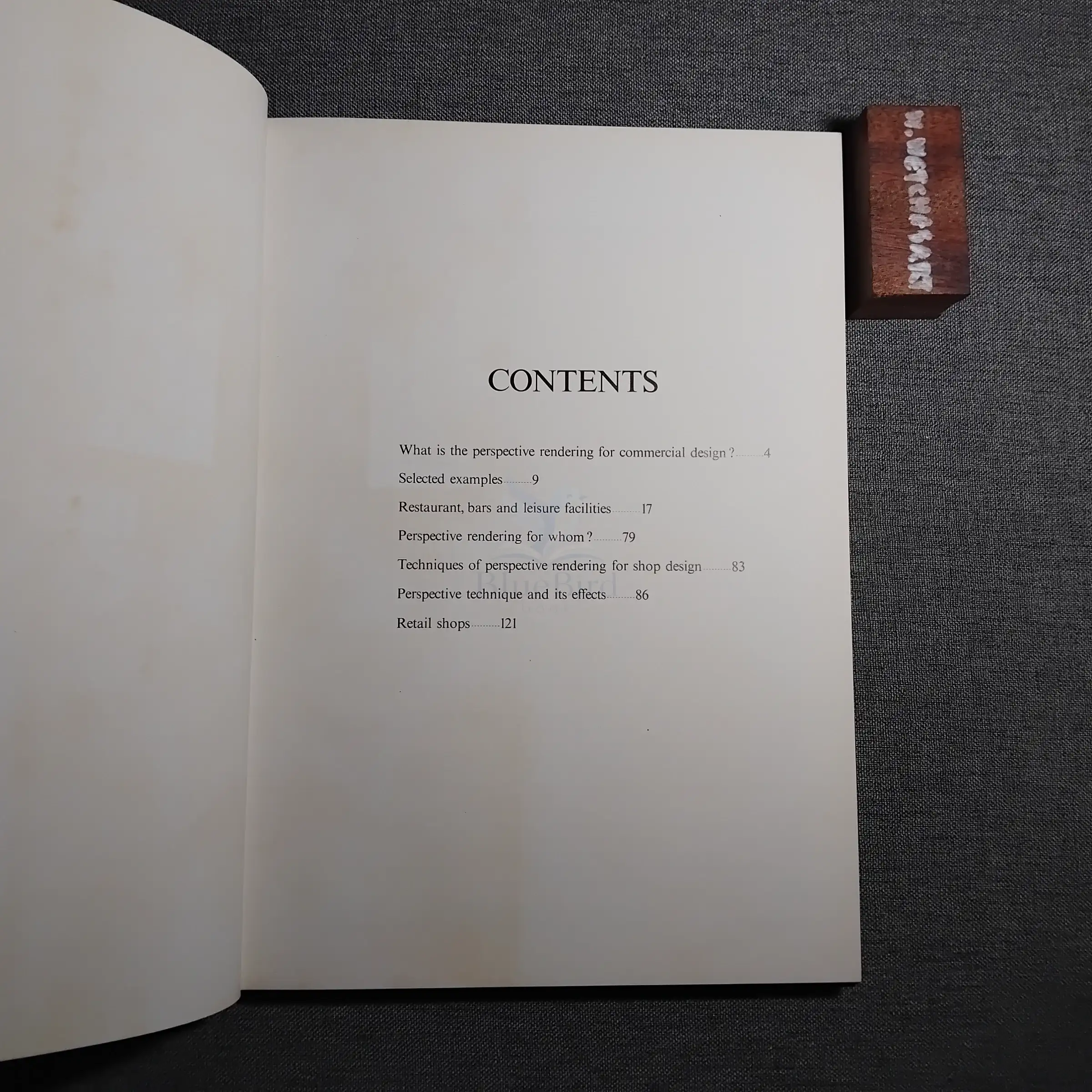 Perspective Rendering for Commercial Design — Table of contents 1