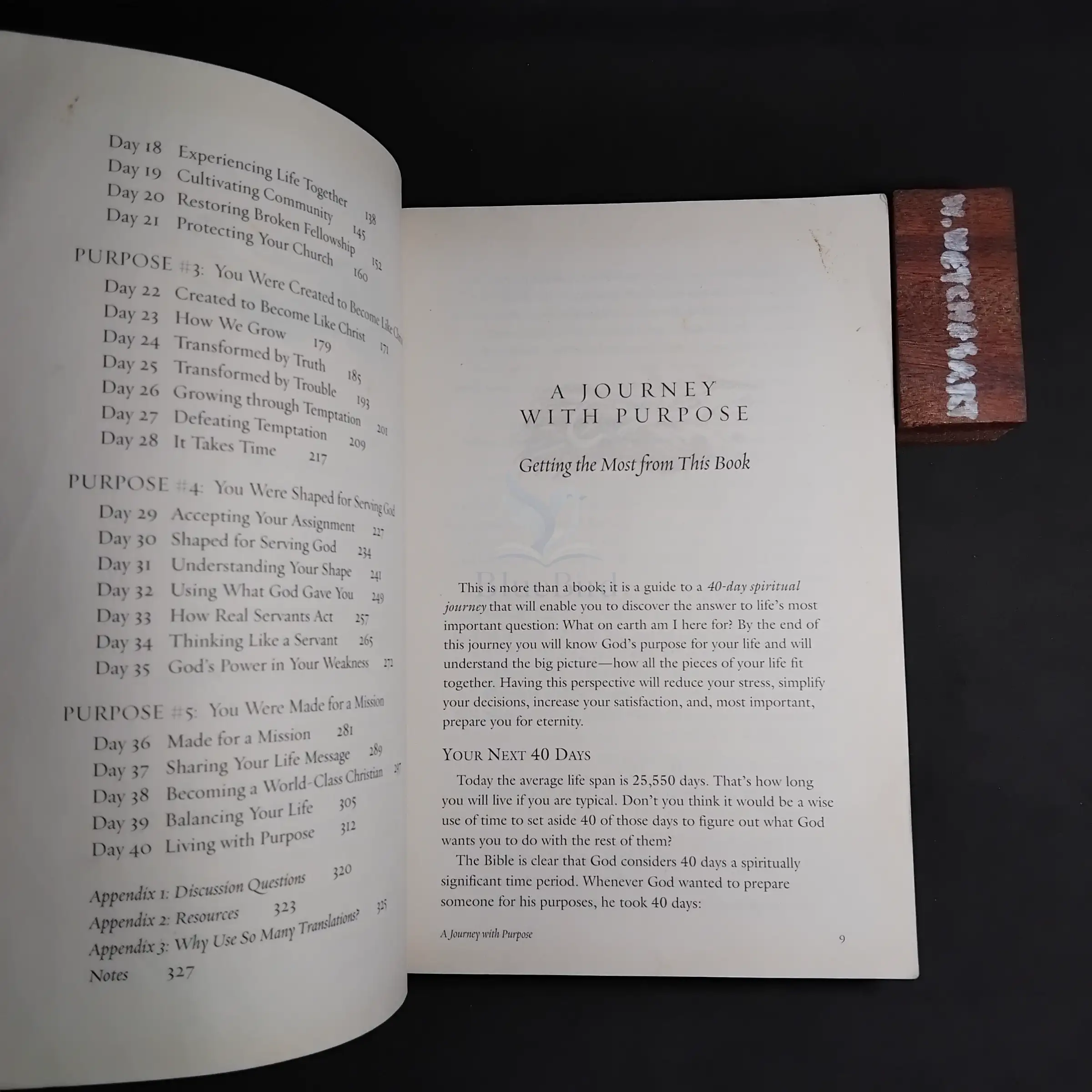THE PURPOSE DRIVEN LIFE — Table of contents 1