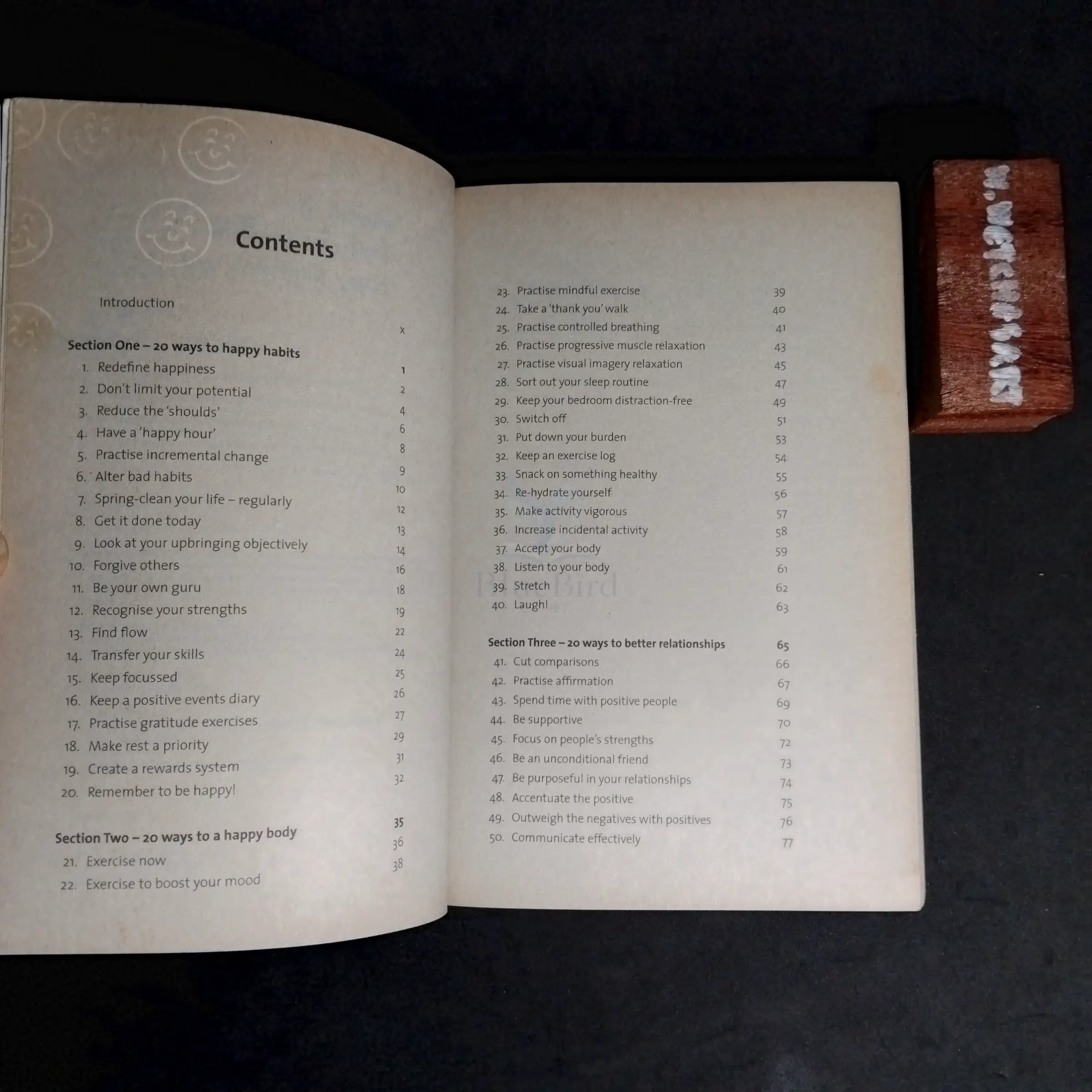100 Ways to Happiness — Table of contents 1
