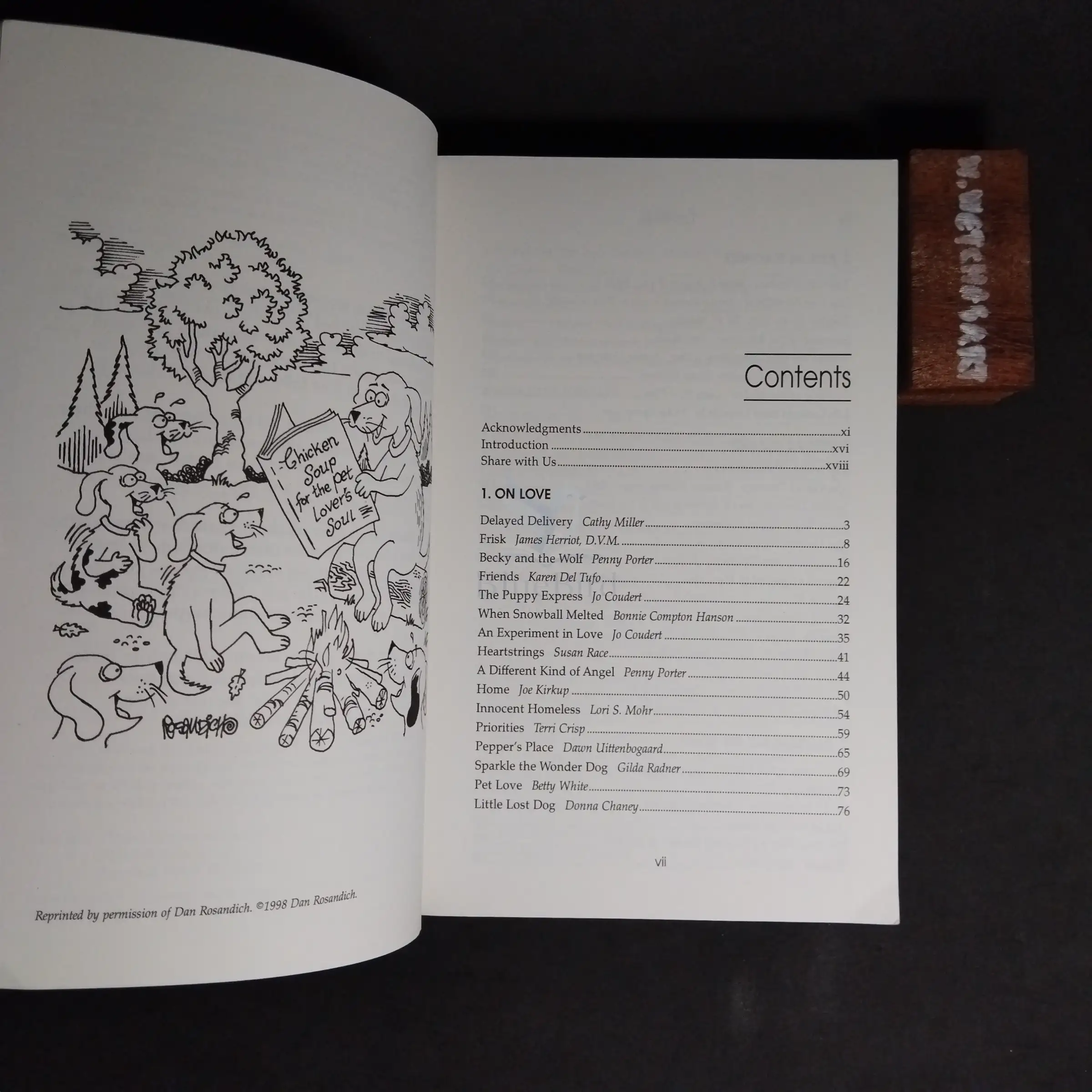 Chicken Soup for the Pet Lover's Soul — Table of contents 1