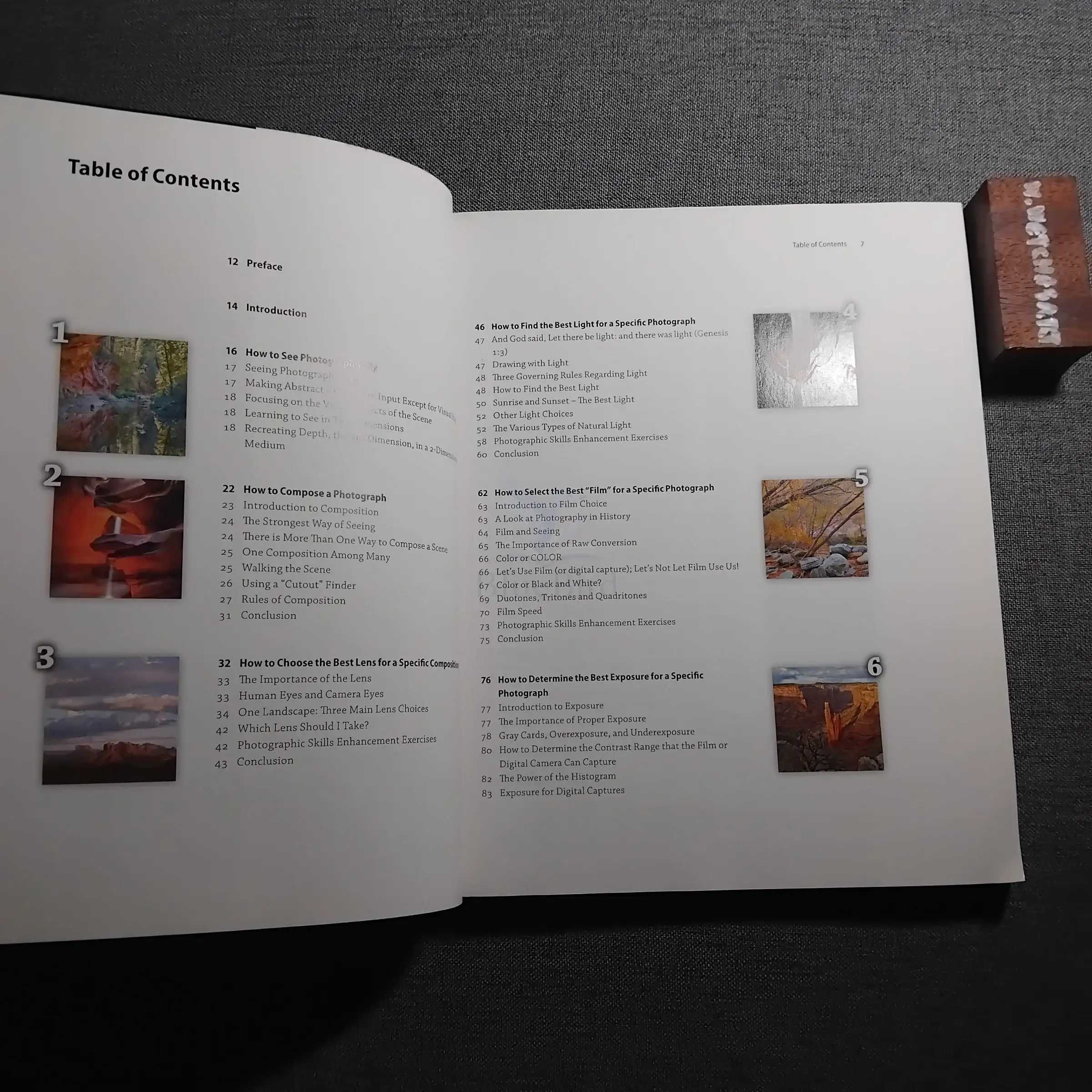 Mastering Landscape Photography — Table of contents 1
