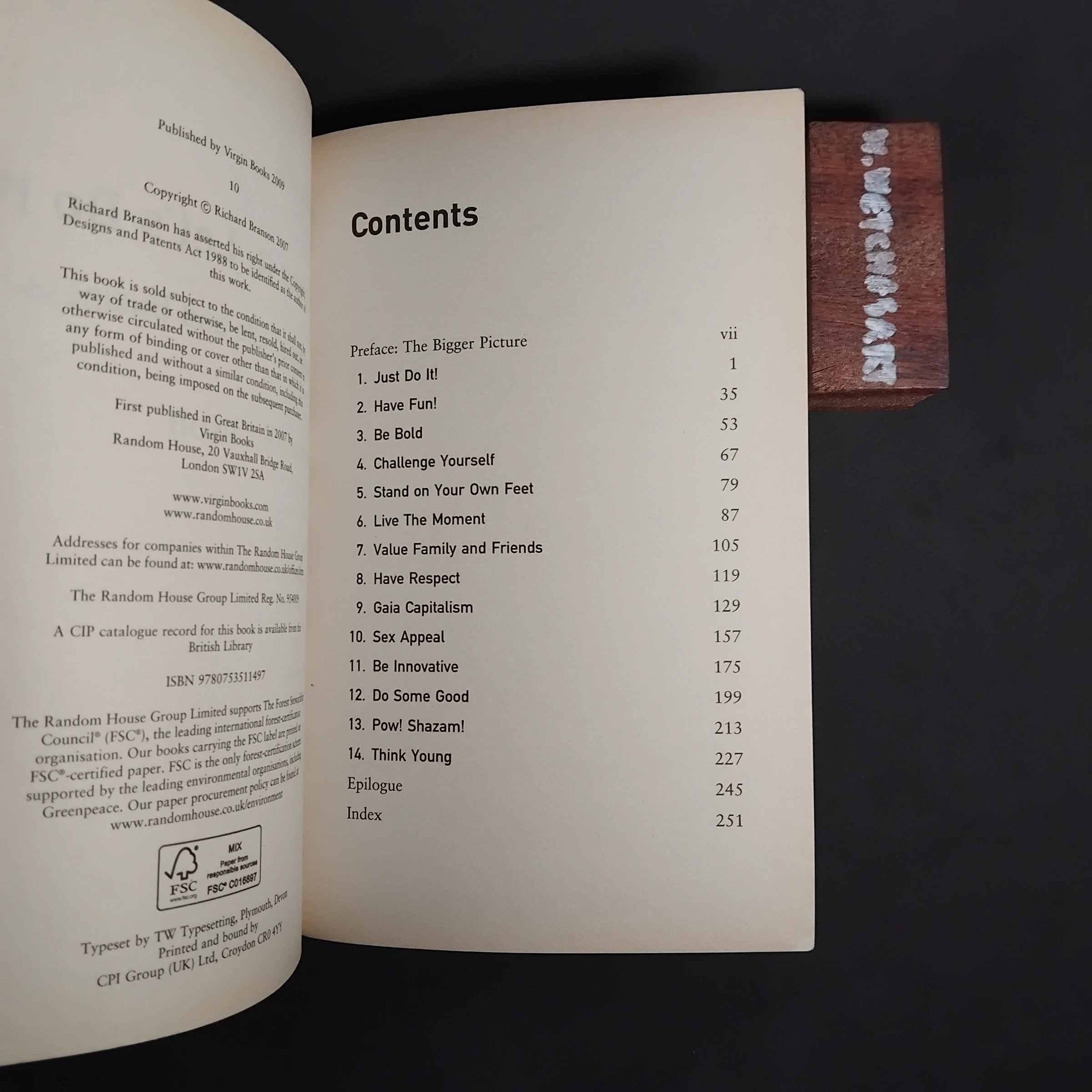 SCREW IT, LET'S DO IT — Table of contents 1