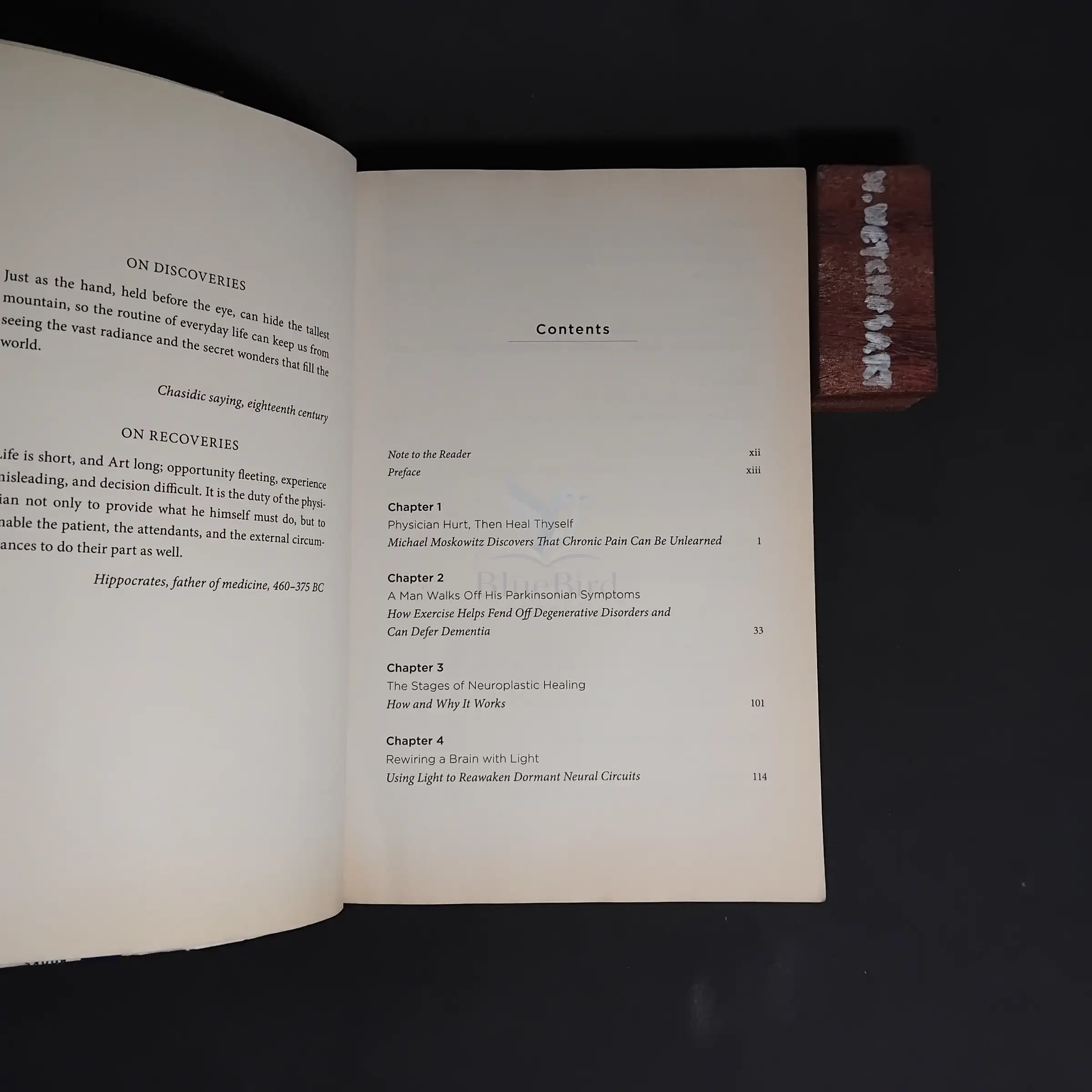 THE BRAIN 'S WAY OF HEALING — Table of contents 1