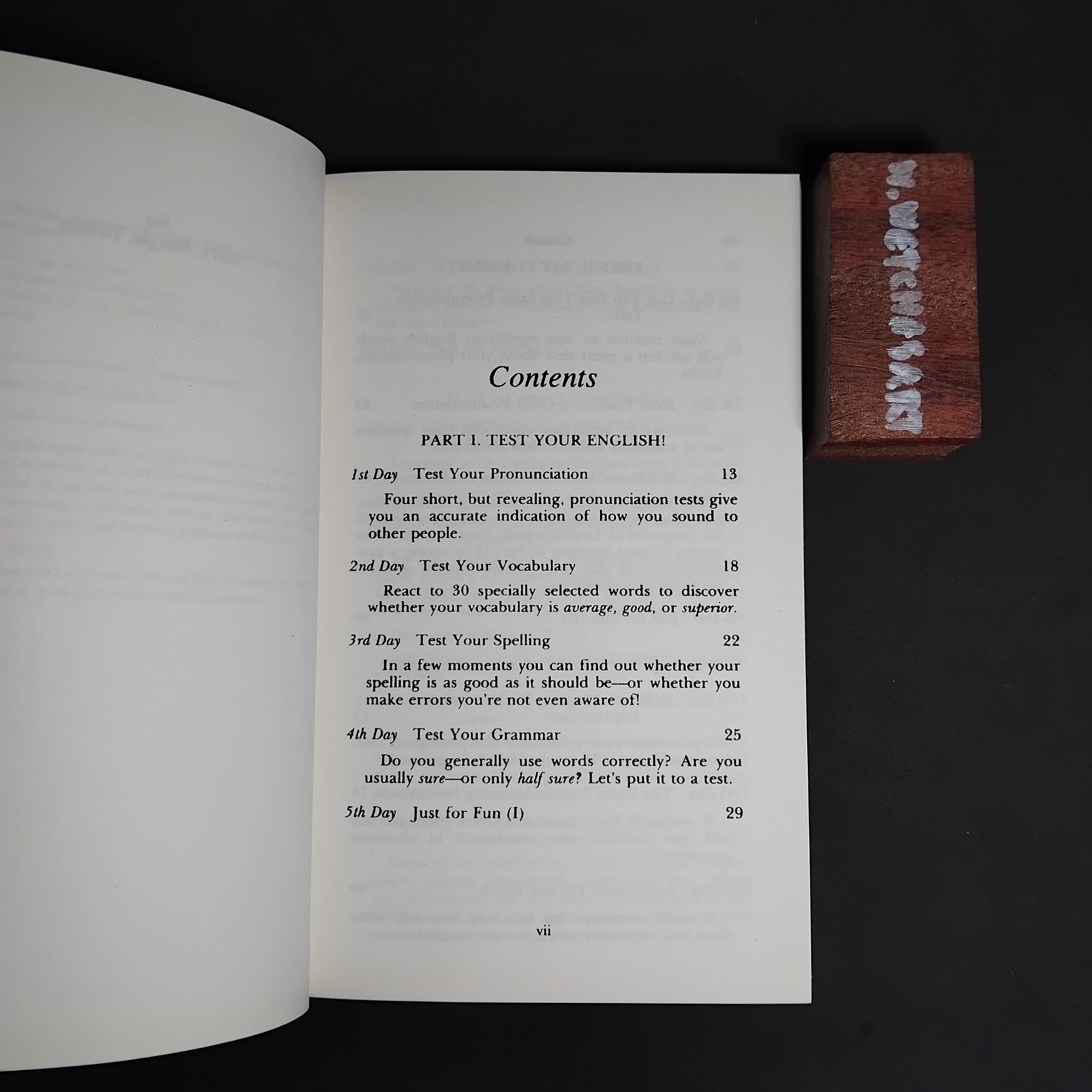30 Days to Better English — Table of contents 1
