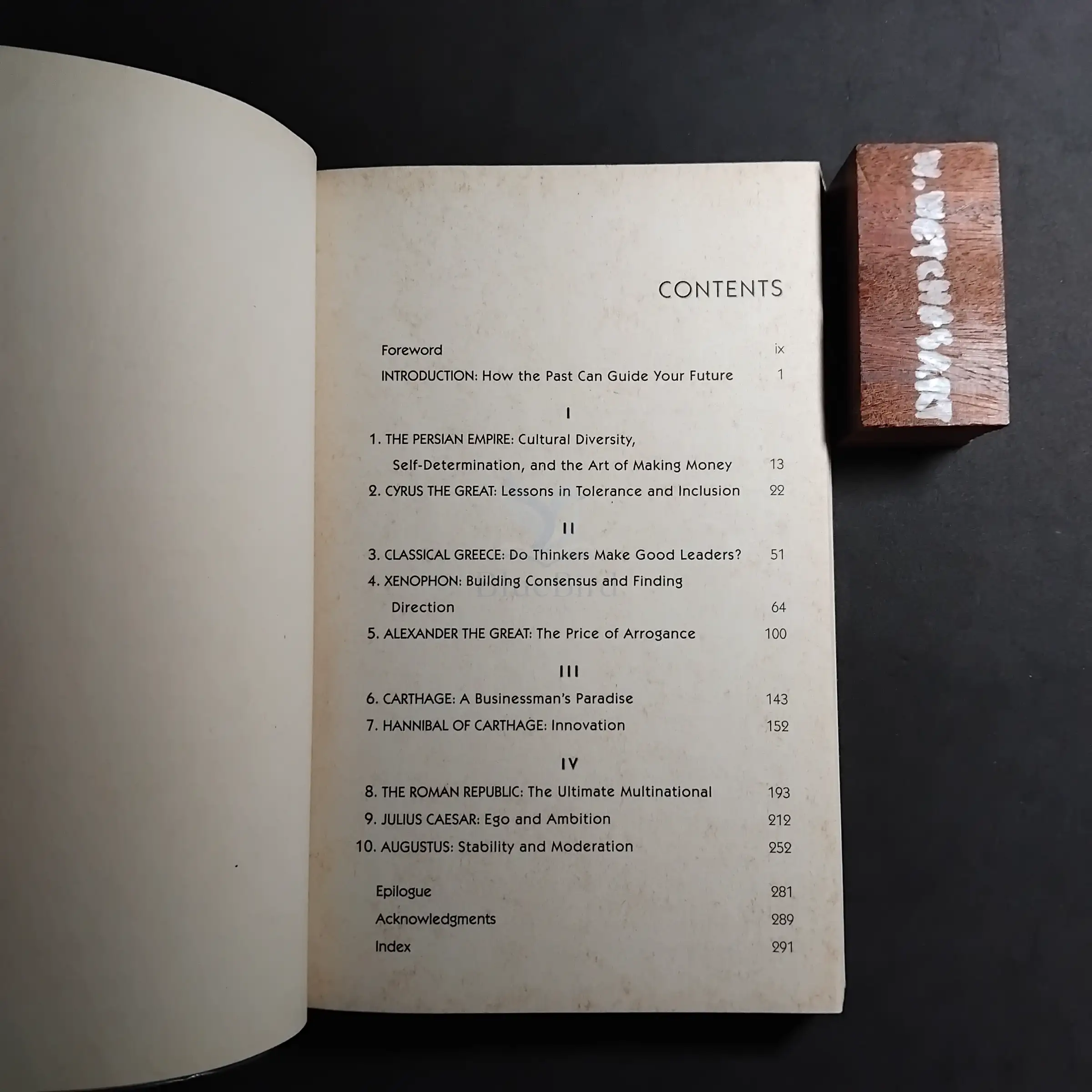 POWER AMBITION GLORY — Table of contents 1