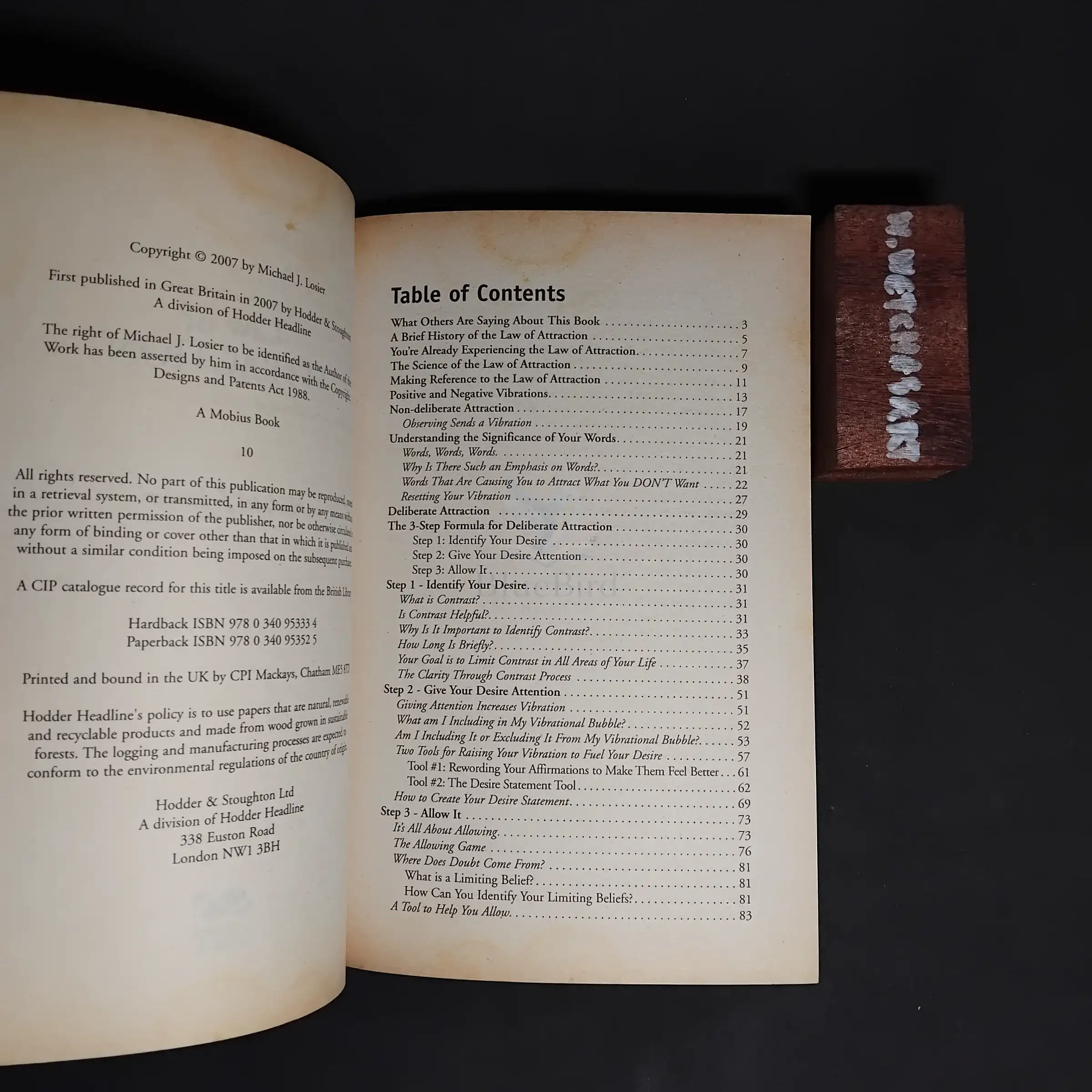 Law of Attraction — Table of contents 1