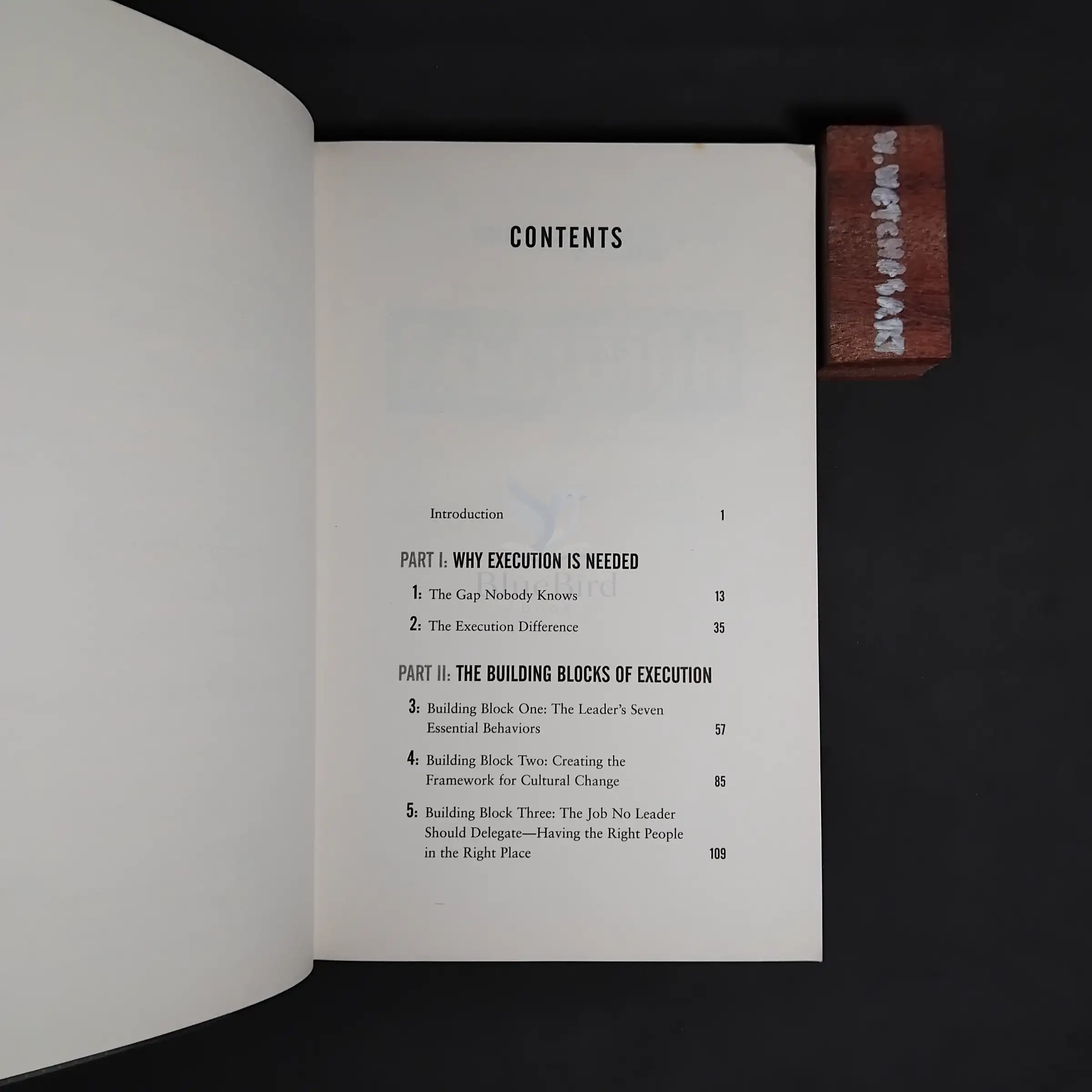 Execution — Table of contents 1
