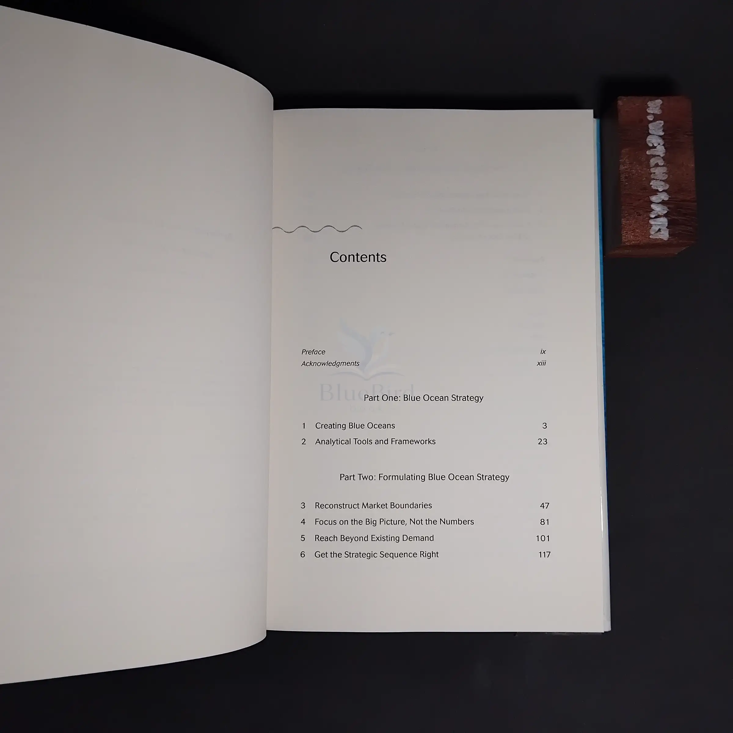 BLUE OCEAN STRATEGY — Table of contents 1