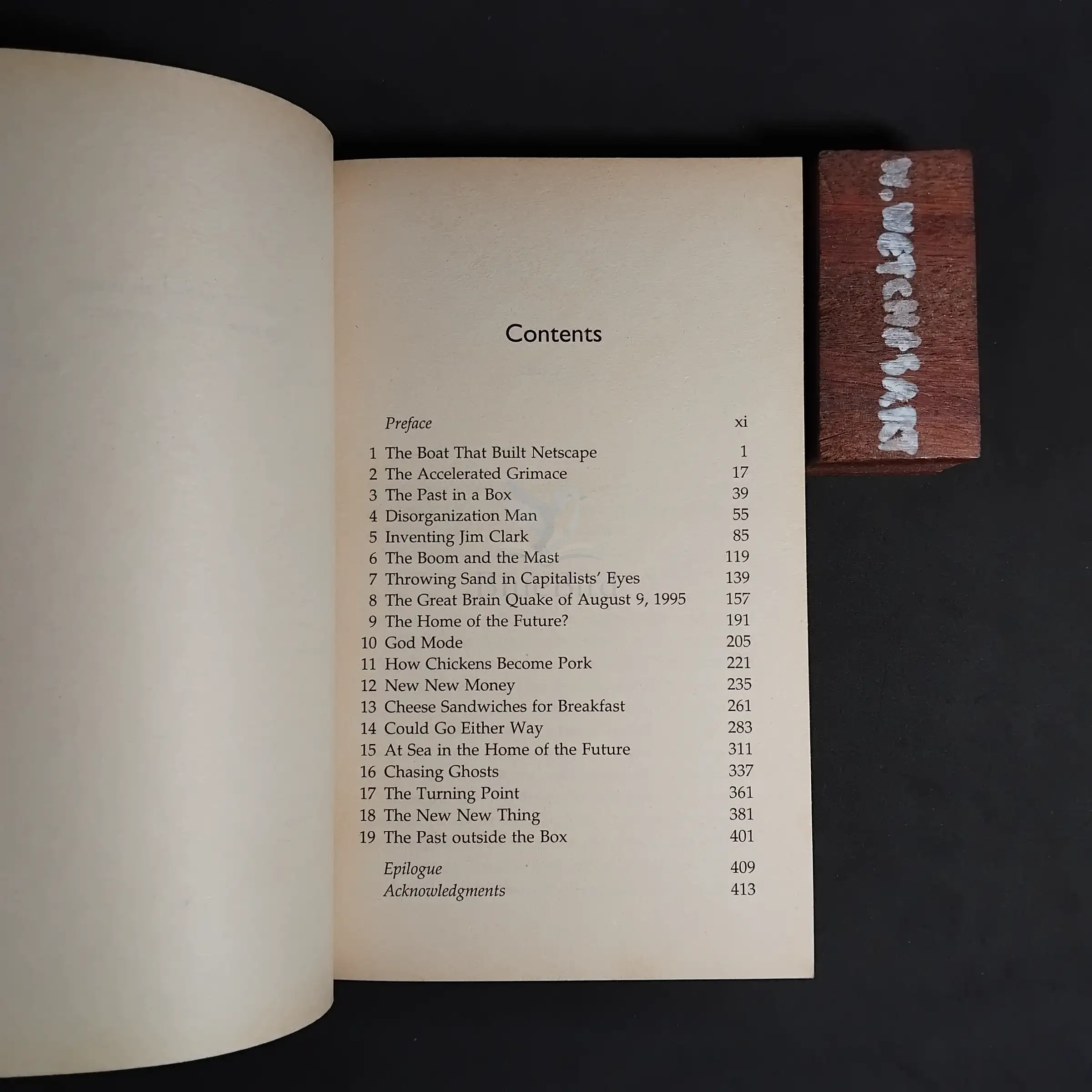 The New New Thing — Table of contents 1