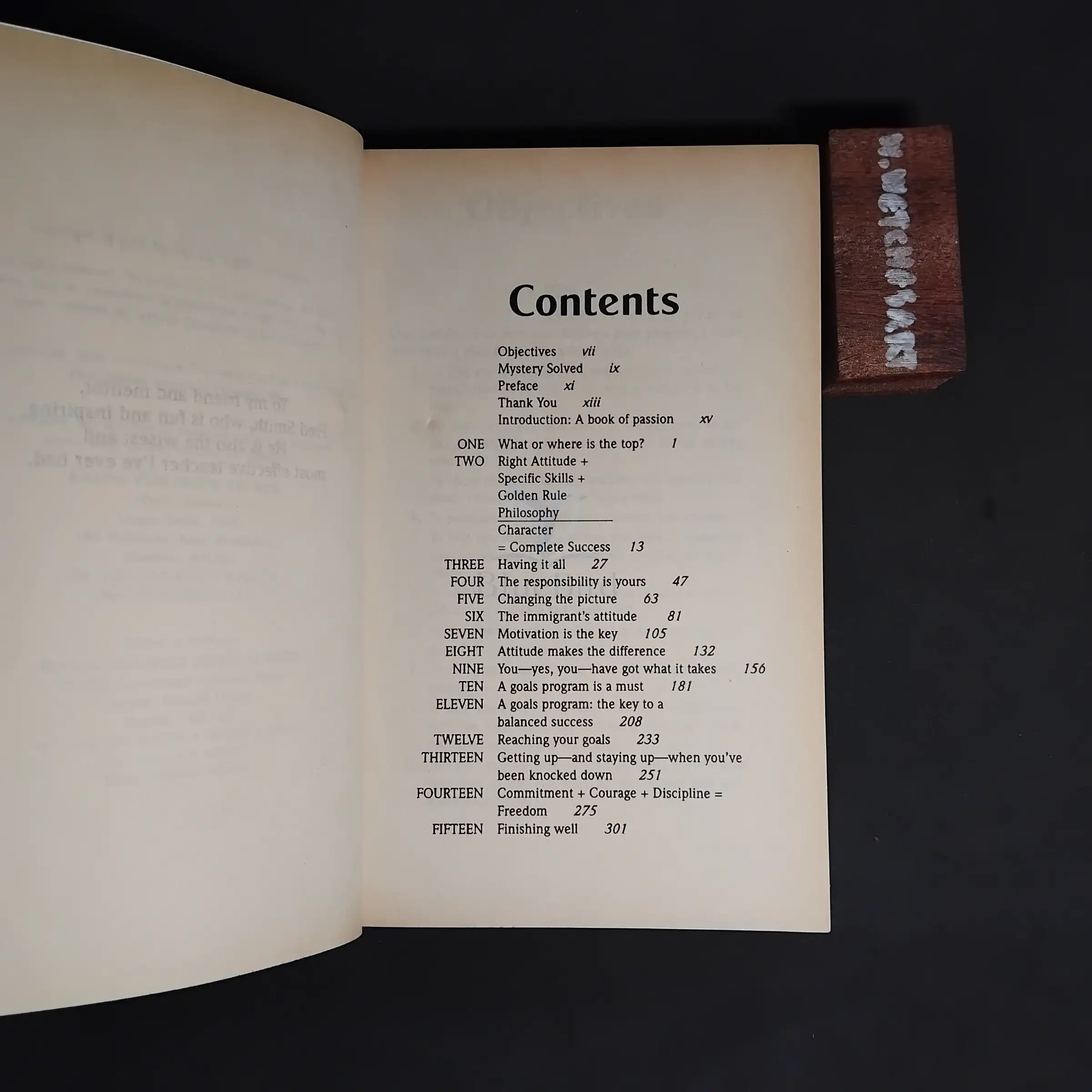 OVER THE TOP — Table of contents 1