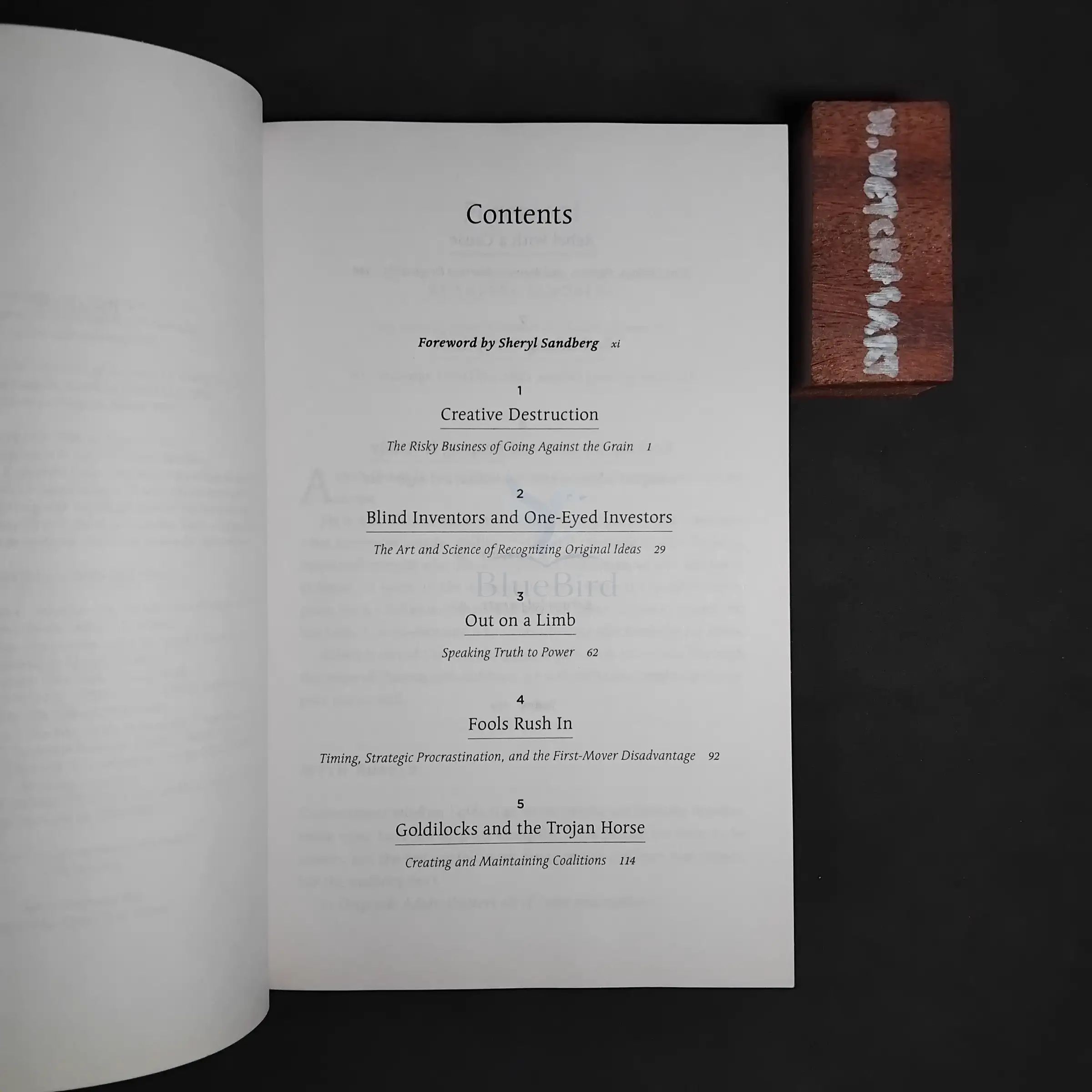 Originals — Table of contents 1