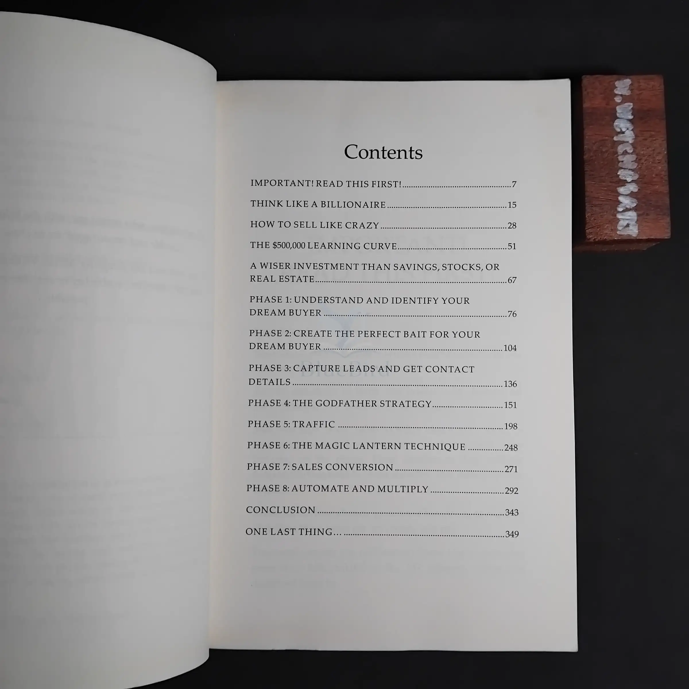 SELL LIKE CRAZY — Table of contents 1