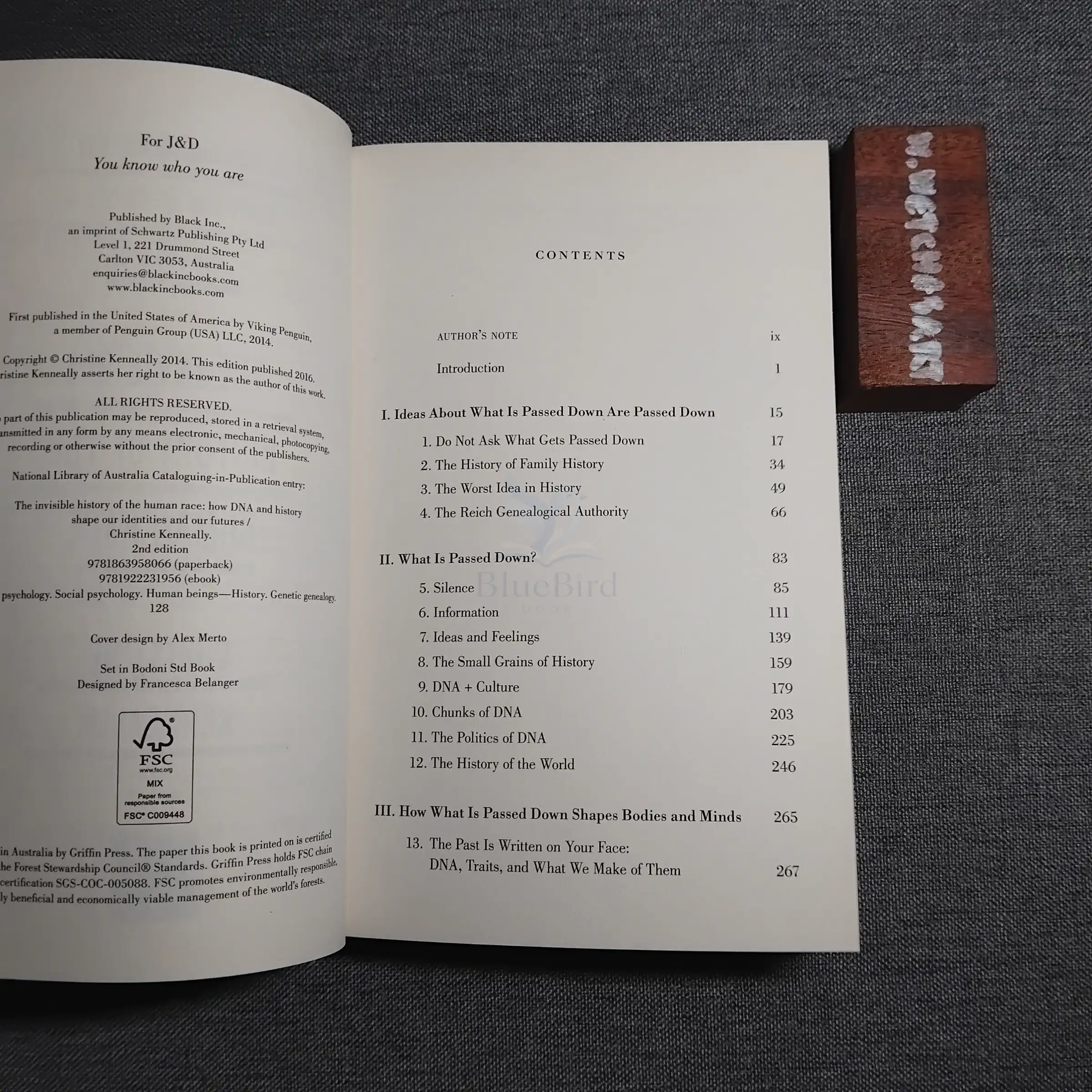 The Invisible History of the Human Race — Table of contents 1