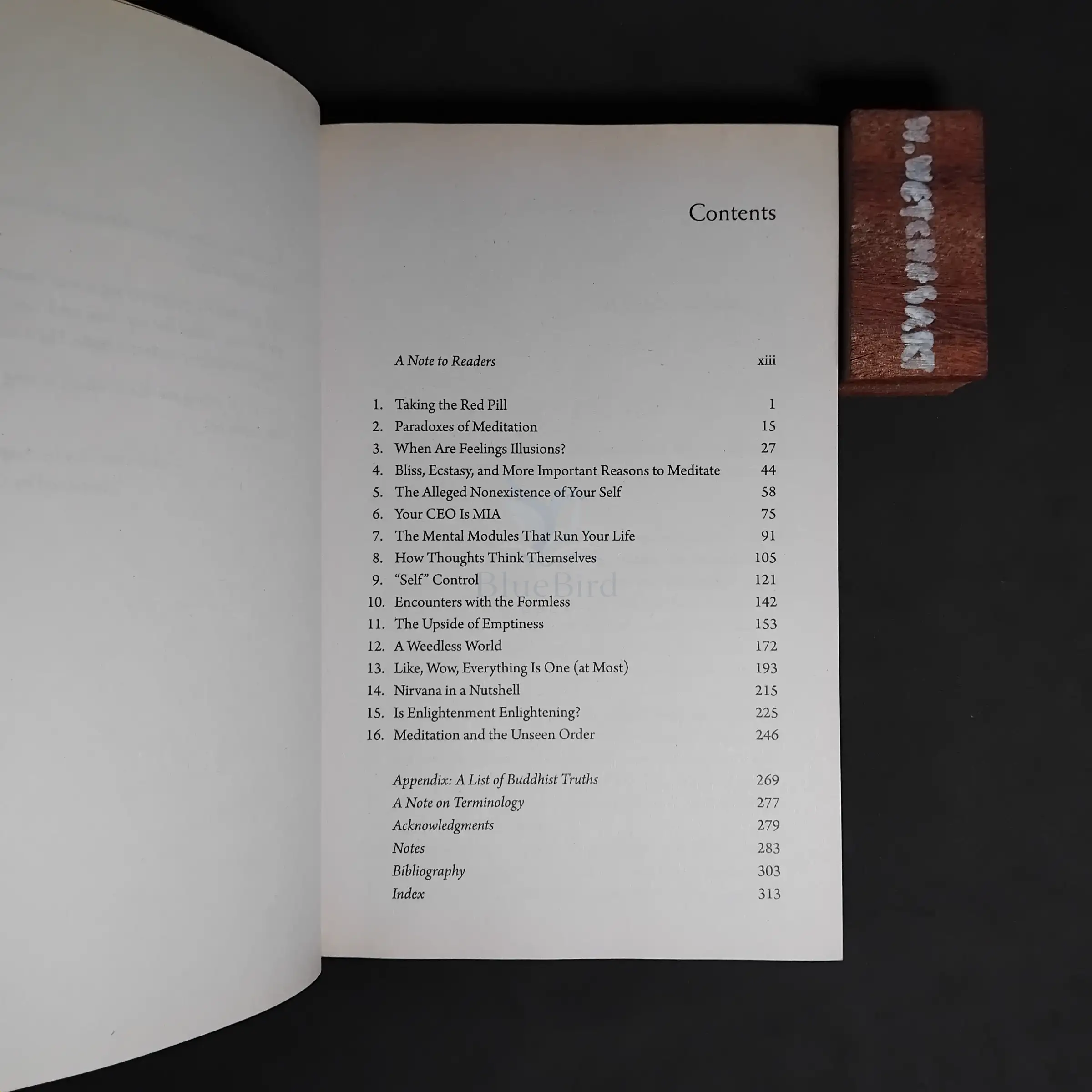 Why Buddhism Is True — Table of contents 1