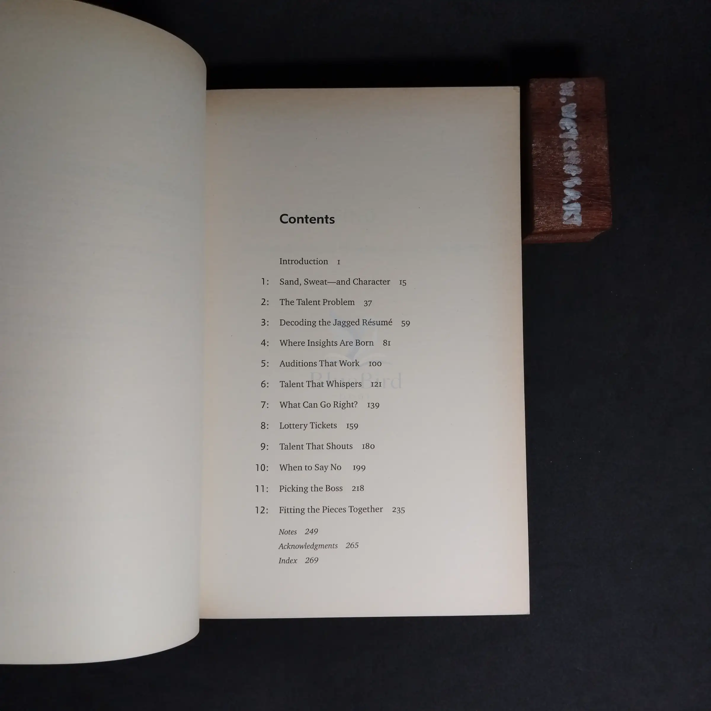 The Rare Find — Table of contents 1