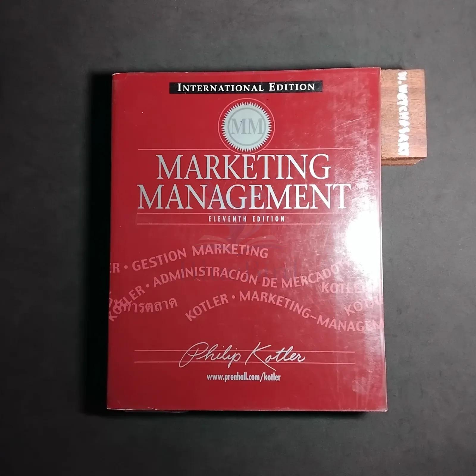 MARKETING MANAGEMENT INTERNATIONAL EDITION